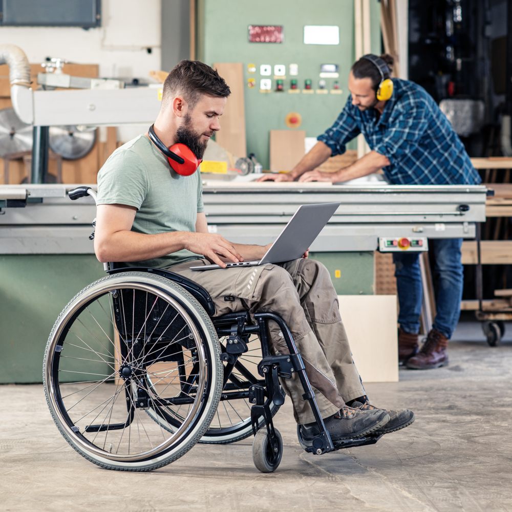 Behindertengerechte Arbeitsplatzgestaltung
